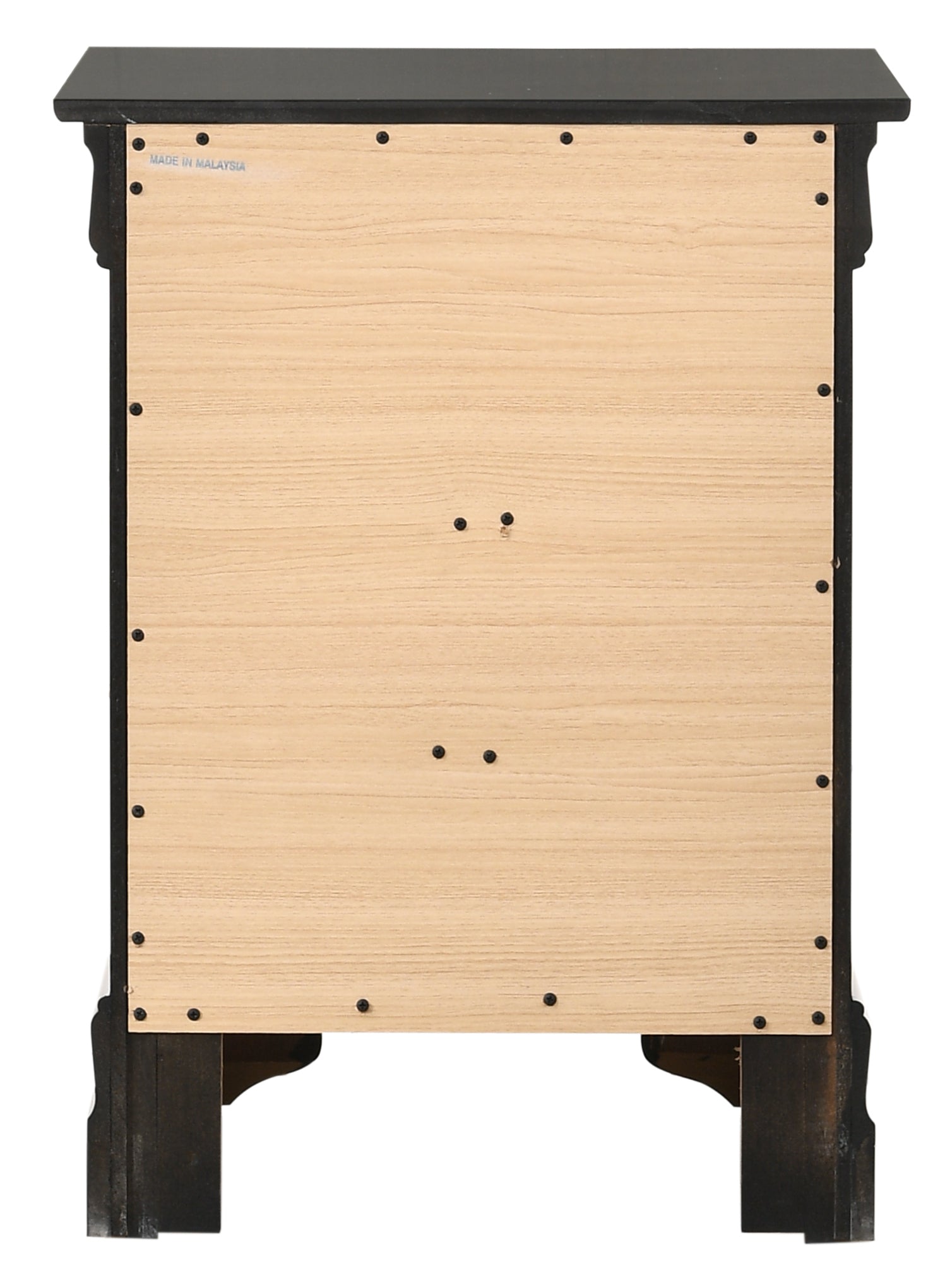 DeeHome Glory Furniture Louis Phillipe G3150-3N 3 Drawer Nightstand , Black