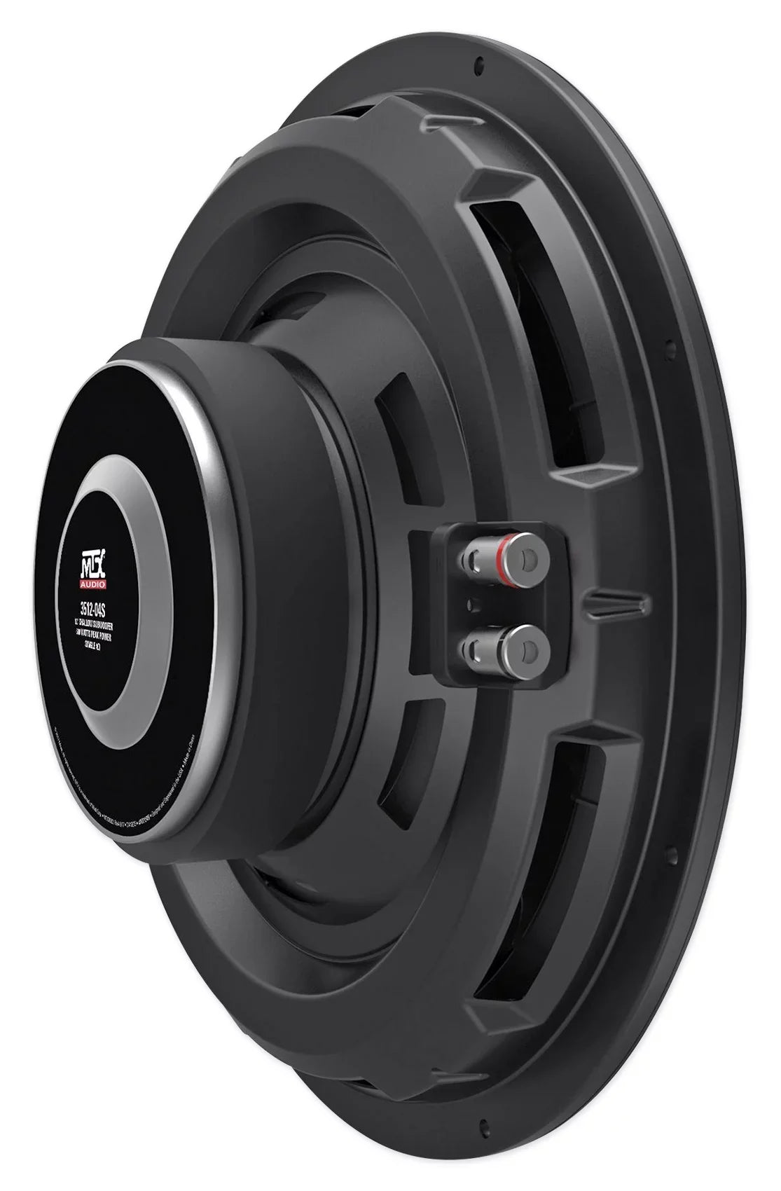 (2) MTX 3512-04S 12" 1200w Shallow Car Subwoofers+Sealed Slim Sub Box Enclosure