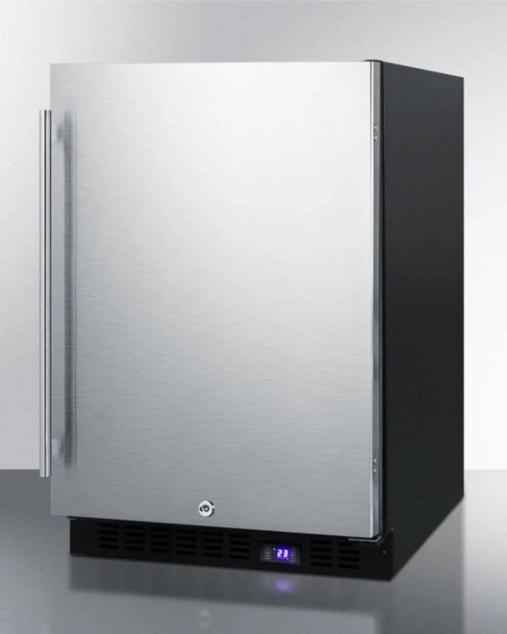 24" Wide Outdoor All-Freezer, Black Cabinet