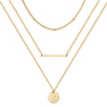 14K Gold Layered Choker Necklace