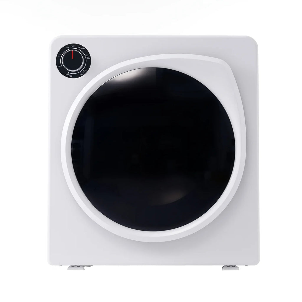 ZNESKPG 1.95 Cu.ft Front Load Clothes Dryer Portable Compact Dryer 830W 5 Drying Modes Stainless Steel Drum with Overheat Protection Dust Removal Deodorization and Lint Removal Func
