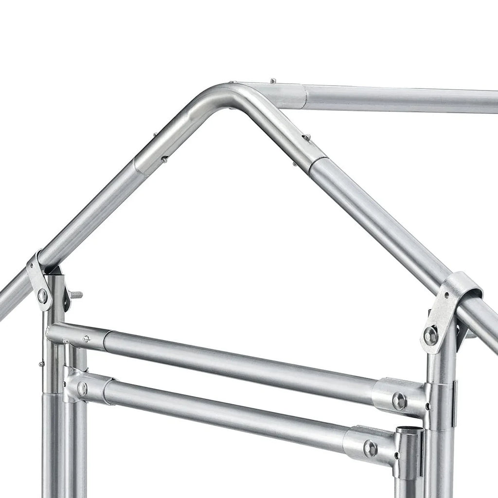 Large Metal Chicken Coop, Walk-in Chicken Run,Galvanized Wire Poultry Chicken Hen Pen Cage, Rabbits Duck Cages with Waterproof and Anti-Ultraviolet Cover for Outside(10' L x 6.6' W x 6.56' H)