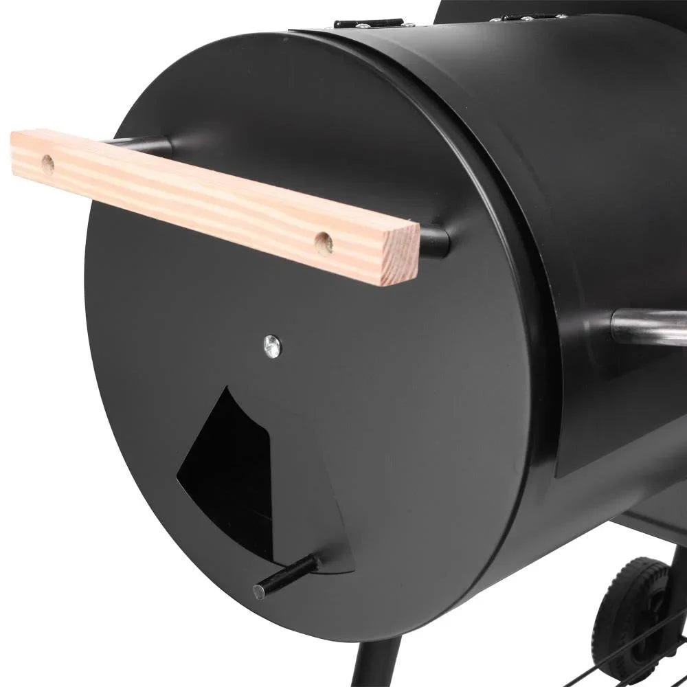 UBesGoo Charcoal Grill Portable BBQ Grill and Offset Smoker Steel BBQ Pit Outdoor for Camping, Black