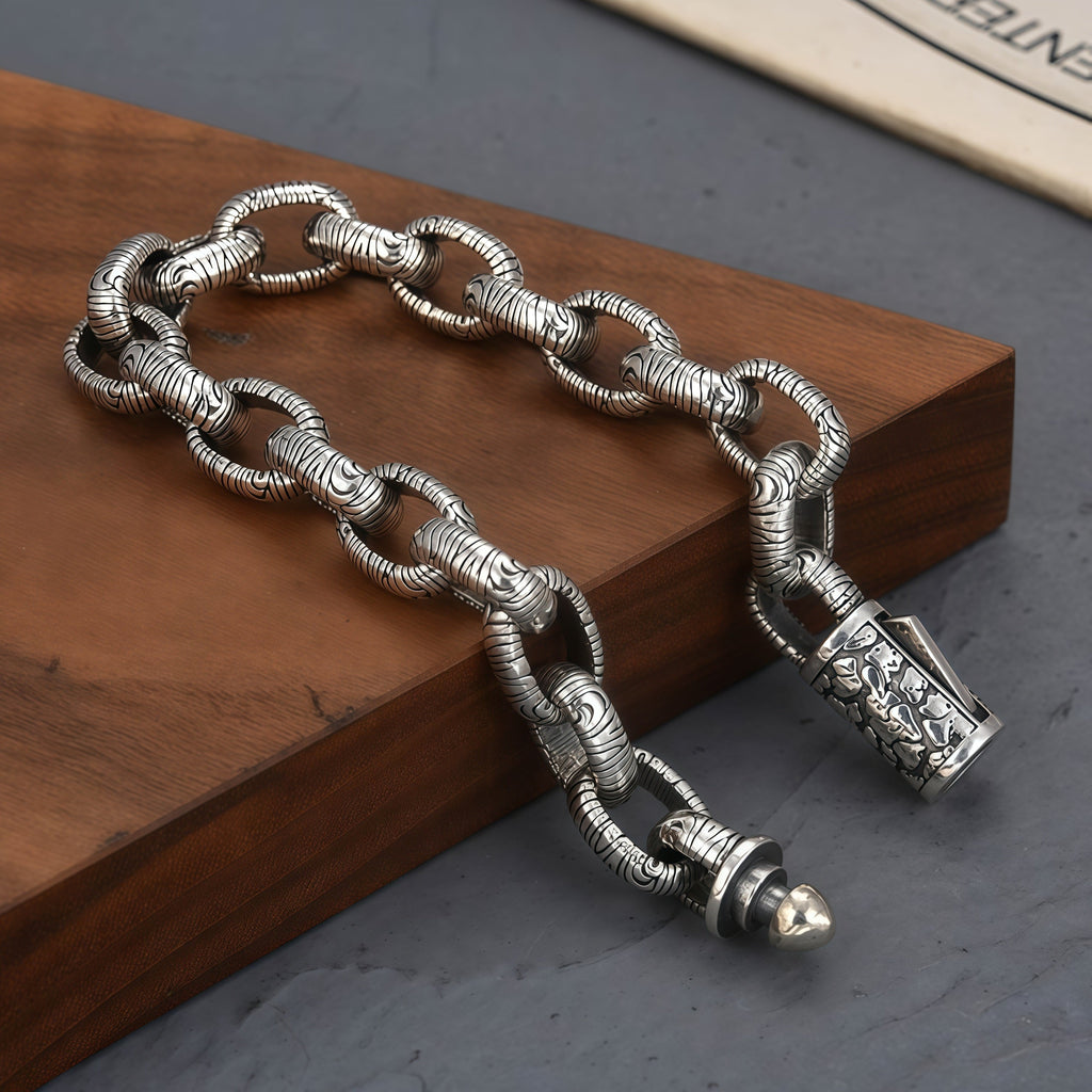 Heart Link Round Blue CZ Tennis Bracelet For Women, Copper Plated Silver With Adjustable Extension Chain Sapphire Color Cubic Zirconia Romantic Wedding Jewelry Gift