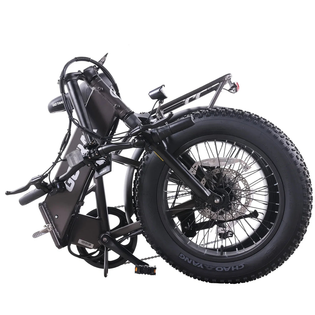 GOTRAX F3 500W Fat Tire Electric Bikes for Adults, 20" x 4" Off Road Tires 20MPH 60miles, Front suspension Folding Commuter E-Bike for Adult