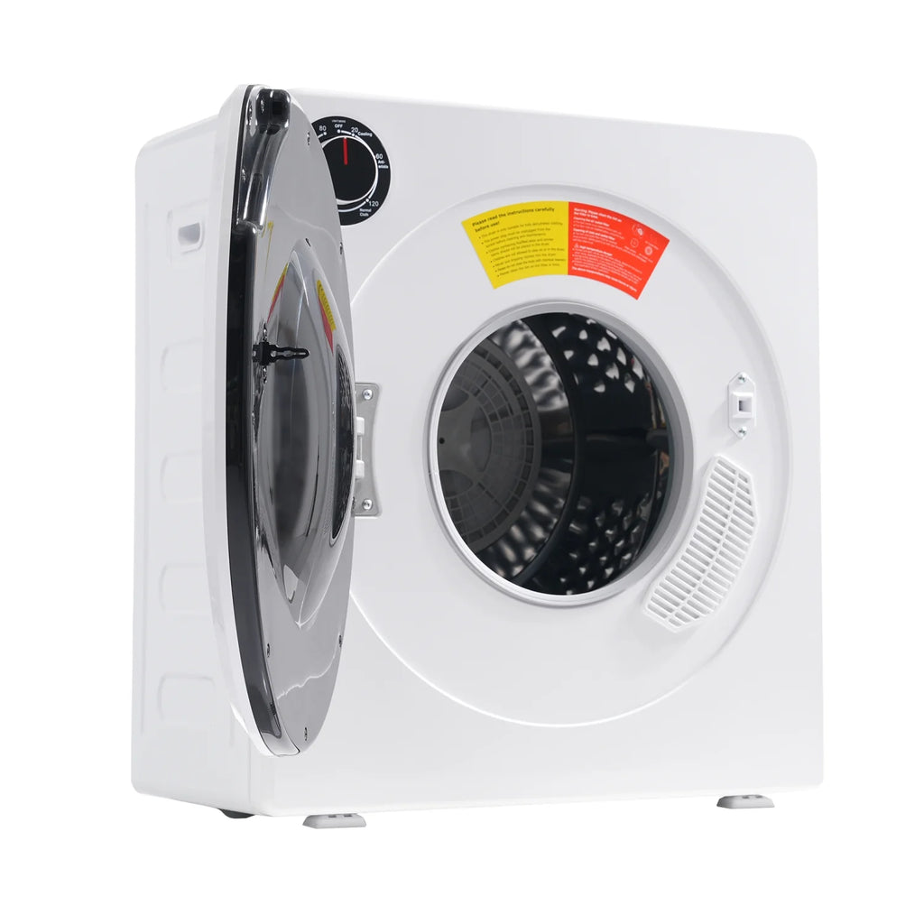 ZNESKPG 1.95 Cu.ft Front Load Clothes Dryer Portable Compact Dryer 830W 5 Drying Modes Stainless Steel Drum with Overheat Protection Dust Removal Deodorization and Lint Removal Func