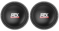 (2) MTX Audio Terminator TN12-04 12” 800 Watt 4 Ohm Car Subwoofers Subs
