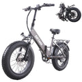 GOTRAX F3 500W Fat Tire Electric Bikes for Adults, 20" x 4" Off Road Tires 20MPH 60miles, Front suspension Folding Commuter E-Bike for Adult