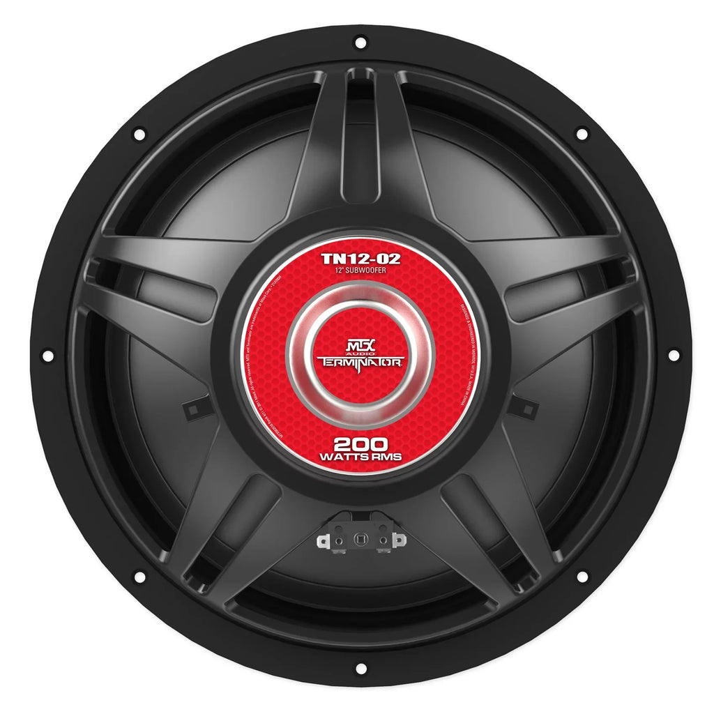 (2) MTX Audio Terminator TN12-02 12” 800 Watt 2 Ohm Car Subwoofers Subs