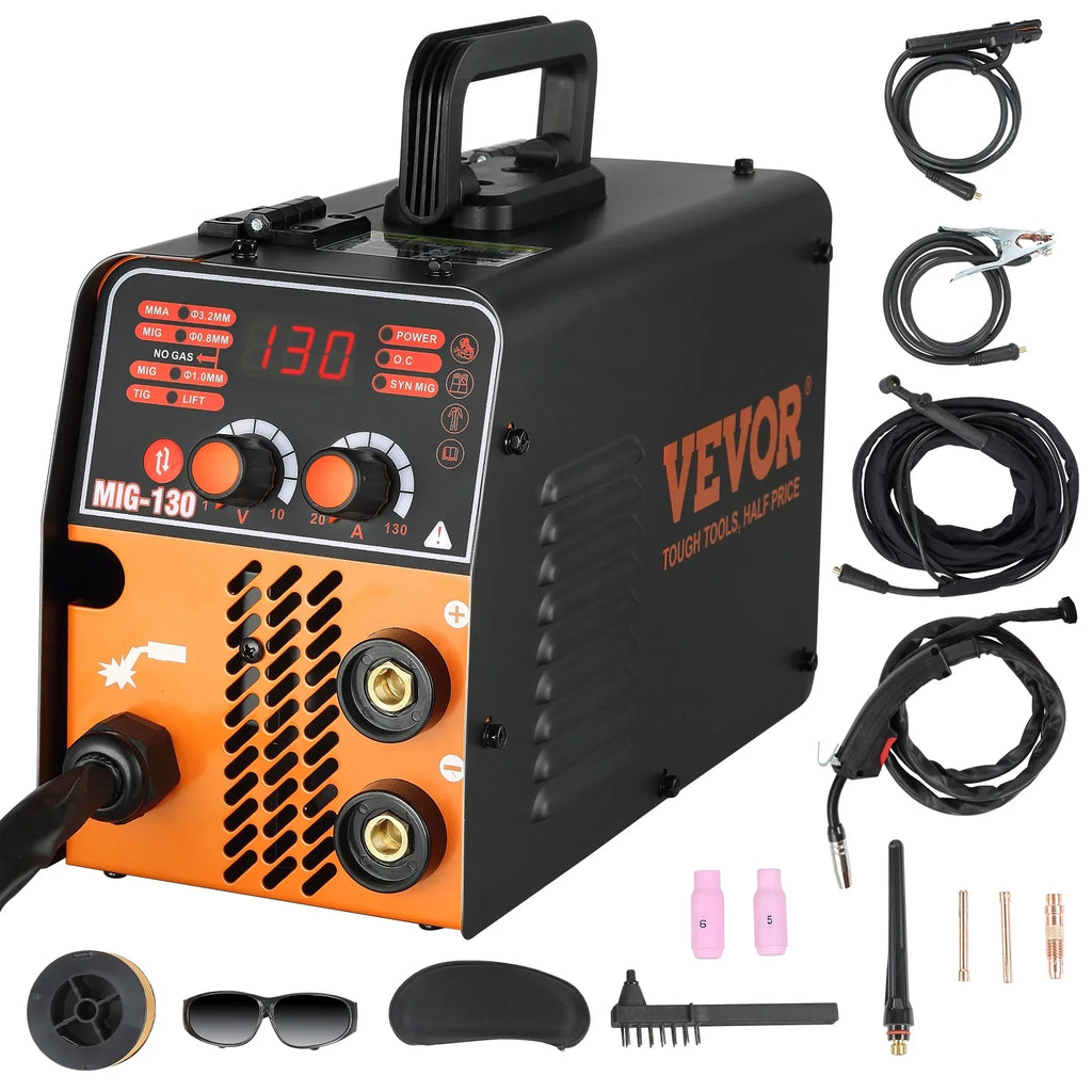 BENTISM MIG Welder Welding Machine 130A Flux Core 3 in 1 MMA/MIG/LIFT TIG Welder